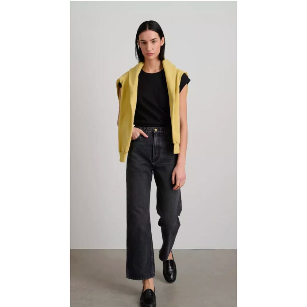 B Sides The Plein High Straight Jean in Stil Black size 24 NWT